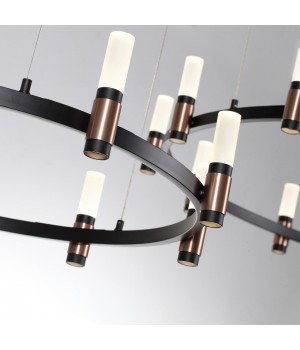 5009/98LA L-VISION ODL23 385 матовый черный/ ант.бронза/белый/металл/акрил Люстра LED 98W 4000K 2500Лм CANDEL-foto5