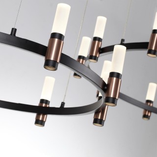 5009/98LA L-VISION ODL23 385 матовый черный/ ант.бронза/белый/металл/акрил Люстра LED 98W 4000K 2500Лм CANDEL-foto5