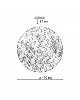 2081/DL SN 052 Светильник пластик LED 48Вт 3000-6000K D420 IP43 пульт ДУ GLORI-foto2
