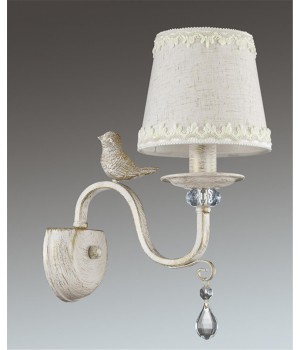 3404/1W CLASSI LN17 092 белый с золотой патиной Бра E14 40W 220V FRERI-foto3