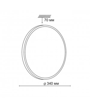 2089/CL PALE SN 079 Светильник пластик/белый/бронза LED 30Вт 4000К D340 IP43 LOTA BRONZE-foto2