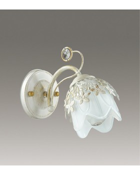 3002/1W COMFI LN16 069 белый с золотой патиной Бра E14 40W 220V FLORANA-foto3