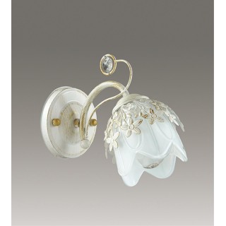 3002/1W COMFI LN16 069 белый с золотой патиной Бра E14 40W 220V FLORANA-foto3