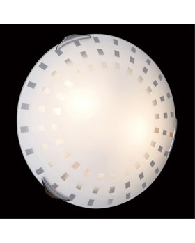 362 GLASSI SN 106 Светильник стекло/белое E27 3*100Вт D500 QUADRO WHITE-foto3