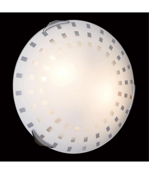 362 GLASSI SN 106 Светильник стекло/белое E27 3*100Вт D500 QUADRO WHITE-foto3