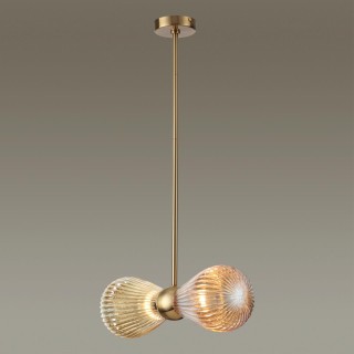 5402/2 MODERN ODL_EX23 21 золотой/янтарный/металл/стекло Подвес E14 2*40W ELICA-foto3