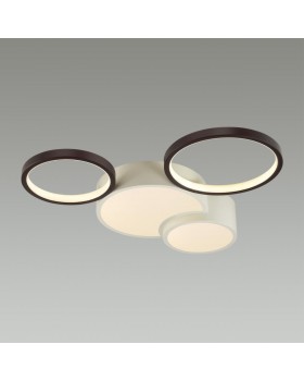 5253/64CL LEDIO LN23 белый, черный Люстра потолочная диммир. с ДУ LED 64W 4224Лм 220V NORBERT-foto3