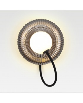 5013/1WA MODERN ODL23 511 черный/дымчатый/белый матовый металл/стекло Бра G9 LED 7W BUNY-foto4