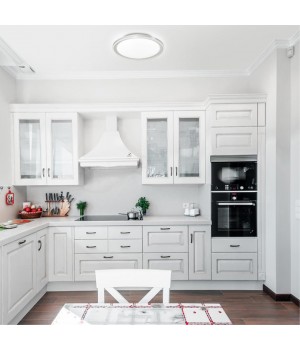 2049/DL PALE SN 095 Светильник пластик/белый LED 48Вт 3000-6000K D450 IP43 пульт ДУ KABRIO-foto3