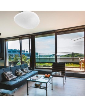 2039/DL COLOR SN 084 Светильник пластик/белый LED 48Вт 3000-6000K 500х460 IP43 пульт ДУ STONE-foto3