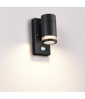 6605/1W HIGHTECH ODL23 563 черный/металл/пвх стойкий к УФ излучению Настенный св-к IP44 LED GU10 7W MOTTO-foto4