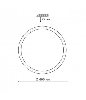 2036/FL PALE SN 072 Светильник пластик/белый/прозрачный LED 90Вт 3200-4200-6200K D600 IP43 пульт ДУ BRISA-foto2