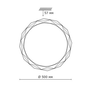 2056/EL PALE SN 092 Светильник пластик/белый LED 72Вт 3000-6000K D500 IP43 пульт ДУ MASIO-foto2