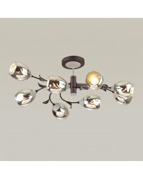 4527/8C COMFI LN20 049 черный, серый Люстра потолочная E27 8*60W 220V MELISSA-foto3