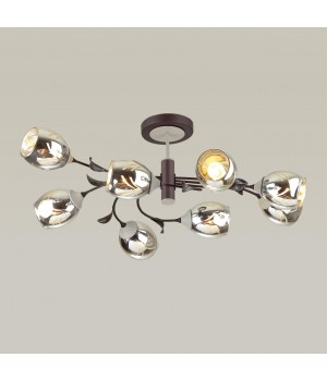 4527/8C COMFI LN20 049 черный, серый Люстра потолочная E27 8*60W 220V MELISSA-foto3