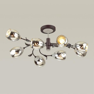 4527/8C COMFI LN20 049 черный, серый Люстра потолочная E27 8*60W 220V MELISSA-foto3