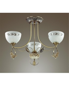 3403/3C CLASSI LN17 128 бронзовый Люстра потолочная E27 3*40W 220V HORAS-foto3