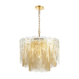 4634/6 CLASSIC ODL20 443 золото/стекло/металл.цепочки Люстра E14 6*40W 220V BRITA-foto6