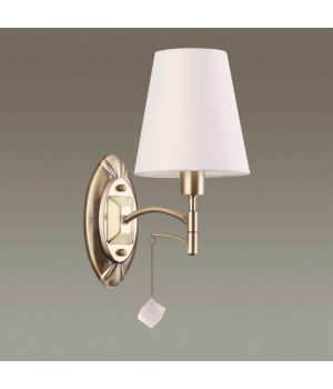 4469/1W NEOCLASSI LN20 106 античная латунь, белый Бра E14 1*40W 220V LEAH-foto3