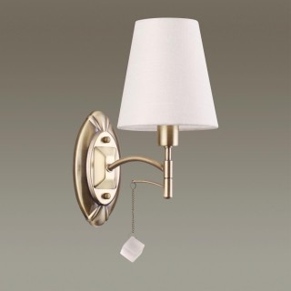 4469/1W NEOCLASSI LN20 106 античная латунь, белый Бра E14 1*40W 220V LEAH-foto3