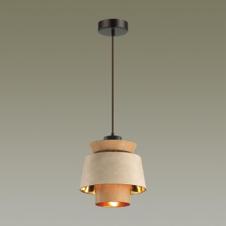 4992/1 PENDANT ODL23 287 св. коричневый/золотой/металл/кожа Подвес E27 60W KRESSA-foto3
