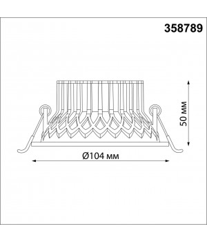 358789 SPOT NT21 244 белый Светильник встраиваемый светодиодный IP20 LED 15W 4000K 1600Лм 110-265V BIND-foto2