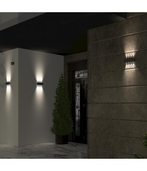 358561 STREET NT21 319 темно-серый Ландшафтный настенный светильник IP54 LED 4000K 8W 85-265V CALLE-foto3