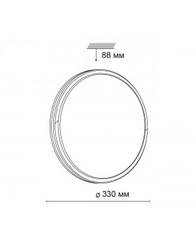 3057/CL PALE SN 012 Светильник пластик/белый/черный LED 30Вт 4000К D330 IP43 KEPA-foto2