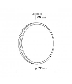 3057/CL PALE SN 012 Светильник пластик/белый/черный LED 30Вт 4000К D330 IP43 KEPA-foto2