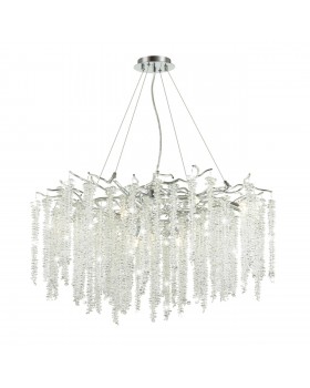 5004/14 HALL ODL23 484 серебристый/прозрачный металл/хрусталь Люстра G9 14*40W BANCHE-foto4
