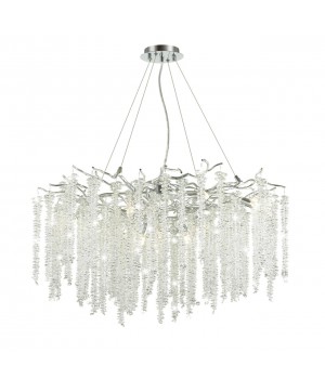 5004/14 HALL ODL23 484 серебристый/прозрачный металл/хрусталь Люстра G9 14*40W BANCHE-foto4