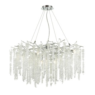 5004/14 HALL ODL23 484 серебристый/прозрачный металл/хрусталь Люстра G9 14*40W BANCHE-foto4