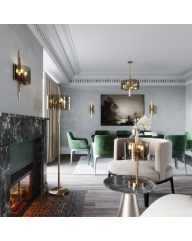 4895/6 MODERN ODL_EX23 37 бронзовый/дымчатый/металл/стекло Люстра E27 6*40W MARGARET-foto4