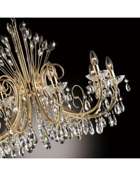 4977/10 HALL ODL23 435 золотой/хрусталь Люстра E14 10*40W VERSIA-foto6