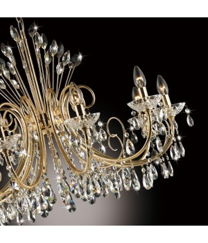 4977/10 HALL ODL23 435 золотой/хрусталь Люстра E14 10*40W VERSIA-foto6