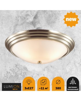 5262/3C VINTAGE LN23 225 античная латунь Настенно-потолочный светильник E27 3*60W 220V KAYLA-foto4