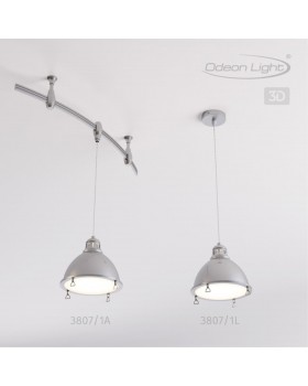 3807/1A MODERN ODL19 259 глянцевый никель/металл Подвес для трека E27 1*60W 206х206х1780 BRETA-foto4
