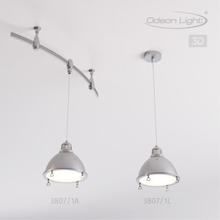 3807/1A MODERN ODL19 259 глянцевый никель/металл Подвес для трека E27 1*60W 206х206х1780 BRETA-foto4