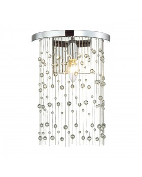 4845/1W HALL ODL21 409 хром/металл.цепочки /стекло Бра E14 1*40W RAINI-foto4