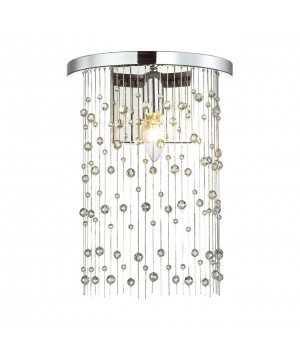 4845/1W HALL ODL21 409 хром/металл.цепочки /стекло Бра E14 1*40W RAINI-foto4