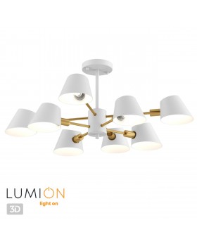 4465/8C MODERNI LN20 138 белый, золотой Люстра потолочная E14 8*60W 220V KENIA-foto5