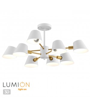 4465/8C MODERNI LN20 138 белый, золотой Люстра потолочная E14 8*60W 220V KENIA-foto5