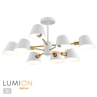 4465/8C MODERNI LN20 138 белый, золотой Люстра потолочная E14 8*60W 220V KENIA-foto5