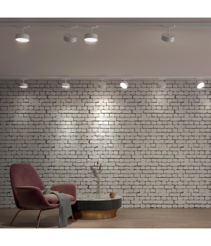 358758 PORT NT21 122 белый Трехфазный трековый светодиодный светильник IP20 LED 24W 4000K 2100Лм 100-265V PROMETA-foto3