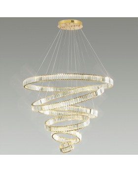 5015/260L L-VISION ODL23 427 золотой/прозрачный металл/хрусталь Люстра LED 260W 4000K 30600Лм VEKIA-foto3