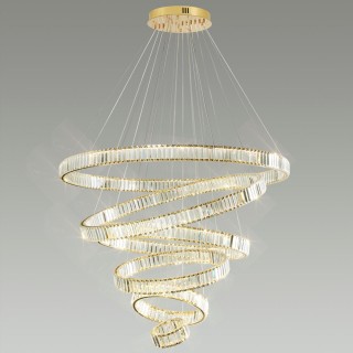 5015/260L L-VISION ODL23 427 золотой/прозрачный металл/хрусталь Люстра LED 260W 4000K 30600Лм VEKIA-foto3