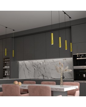 358503 PORT NT21 084 золото Светильник трековый однофазный трехжильный, провод 1м IP20 LED 4000K 12W 220V MAIS LED-foto3