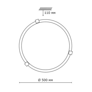 353 хром GLASSI SN 115 Светильник стекло/белое E27 3*100Вт D500 DUNA-foto2