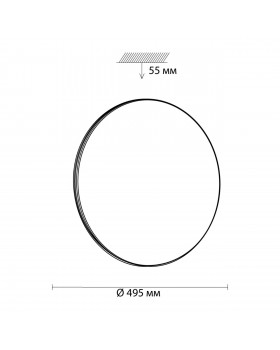 3005/EL SN 062 Светильник пластик LED 72Вт 3000-6500K D495 IP43 пульт ДУ/ LampSmart AIRITA-foto2