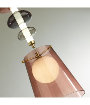 5411/18LA L-VISION ODL_EX23 13 бронзовый/цвет бордовый/серый/белый Подвес LED 18W 4000K AMORE-foto6